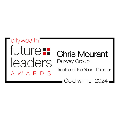 Award Badge: Citywealth Future Leaders Awards - Chris Mourant, Fairway Group- Trustee of the Year - Director